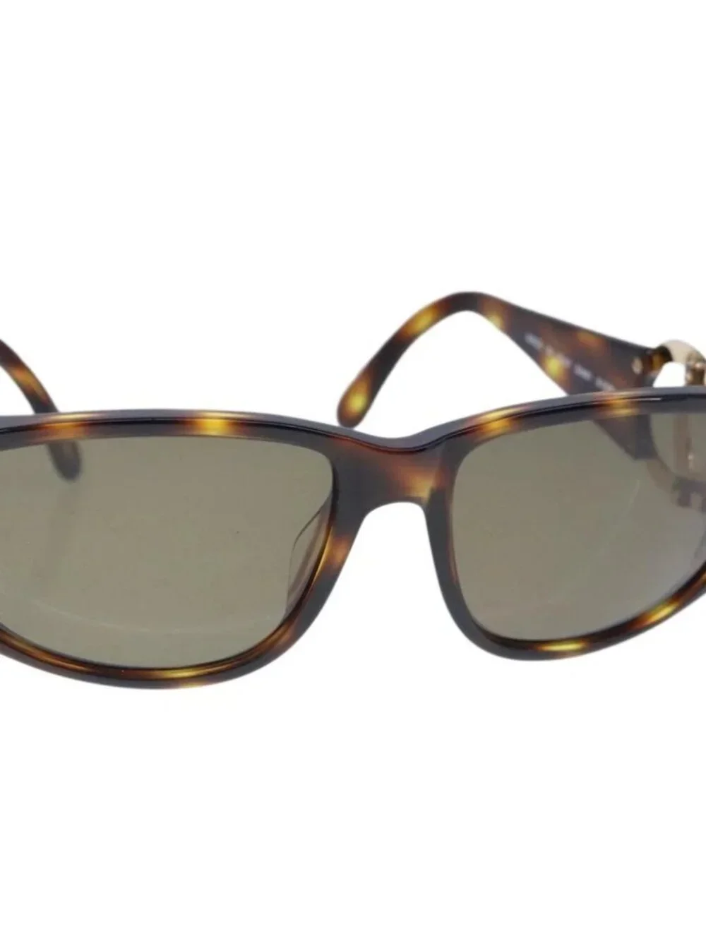 CHANEL Sunglasses plastic Brown CC Auth ki5159V